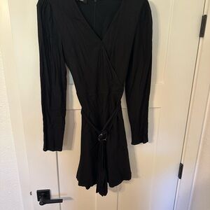 PAIGE Black Long Sleeve Dress